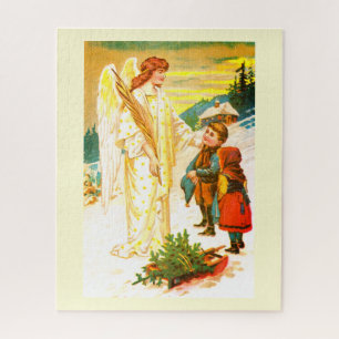 Puzzle Ange de Noël avec art pour enfants