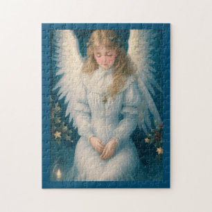 Puzzle Ange de Noël victorien vintage