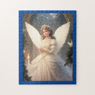 Puzzle Ange de Noël victorien vintage