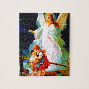 Puzzle Ange gardien et enfants de Heiliger Schutzengel