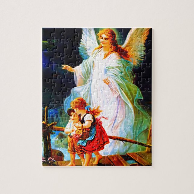 Puzzle Ange gardien et enfants de Heiliger Schutzengel (Vertical)