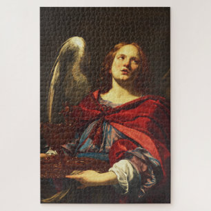Puzzle Ange tenant le vase et la serviette