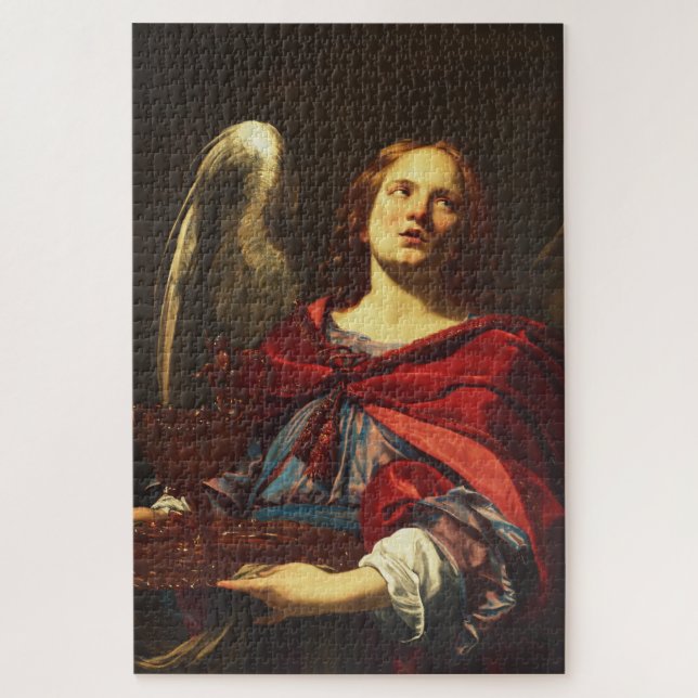 Puzzle Ange tenant le vase et la serviette  (Vertical)