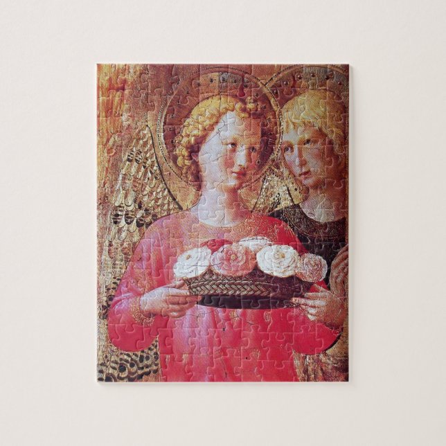PUZZLE ANGEL AVEC ROSES (Vertical)