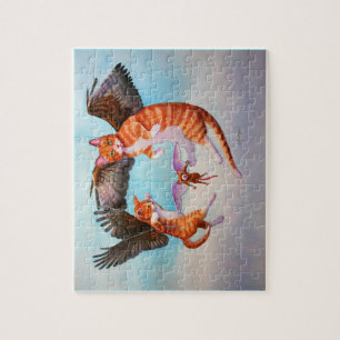 Puzzle Angel Chat et jeu de souris