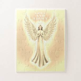 Puzzle Angel de guérison de lumière dorée 30 pièce