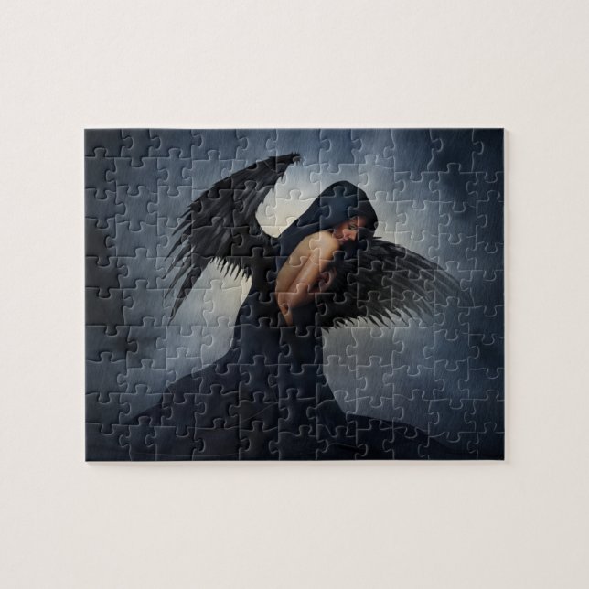 Puzzle Angel femmes triste art joli (Horizontal)