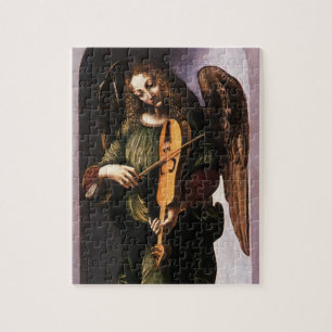 Puzzle Angel in Green with a Vielle by Leonardo da Vinci