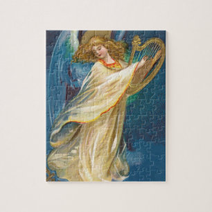 Puzzle Angel Jouant De La Musique Sur Une Harpe