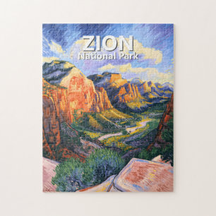 Puzzle Angels Landing personnalisé du parc national de Zi