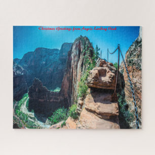 Puzzle Angels Landing Utah. Vœux de Noël