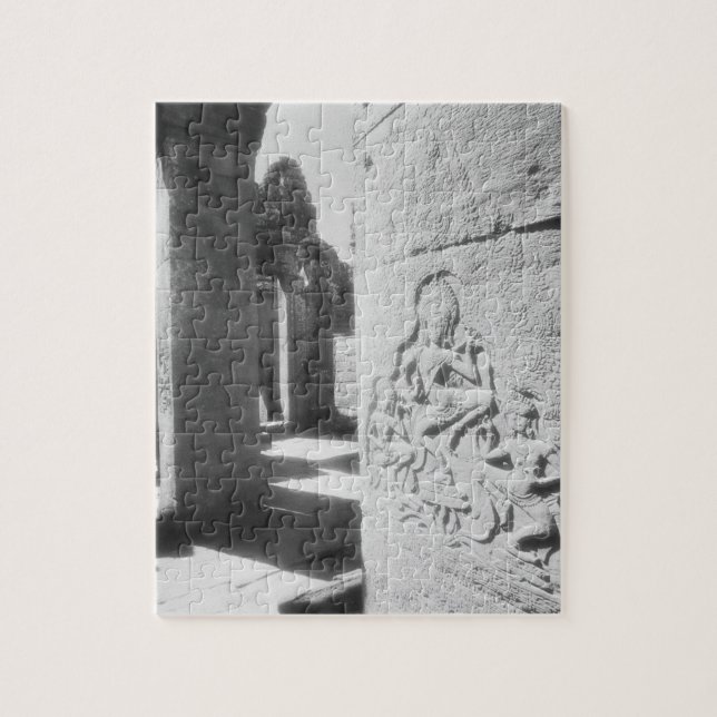 Puzzle Angkor Cambodge, sculpture Apsara du Bayon 2 (Vertical)