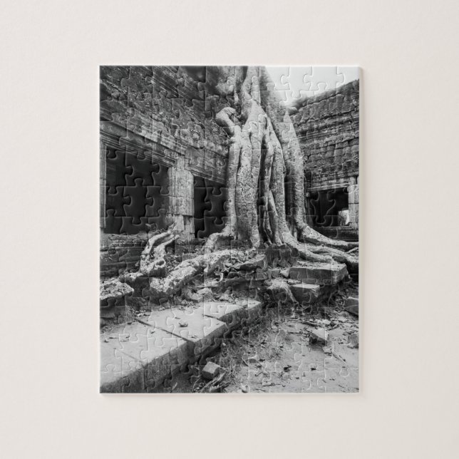 Puzzle Angkor Cambodia, Ta Prohm Tree (Vertical)