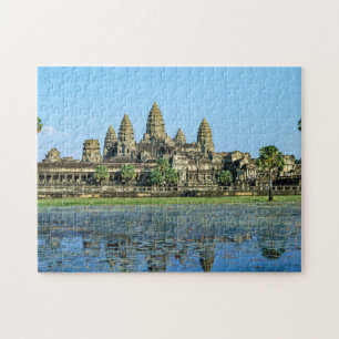 Puzzle Angkor Wat et son reflet dans le lac - Cambodge