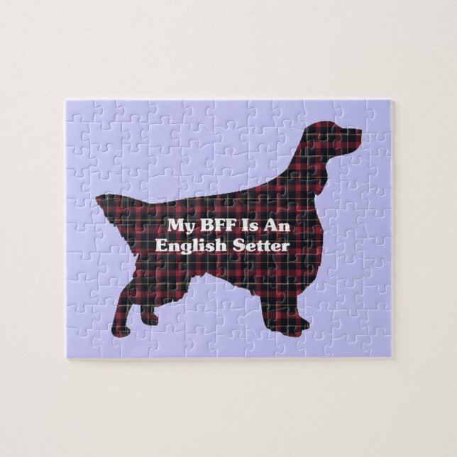 Puzzle Anglais Setter BFF (Horizontal)