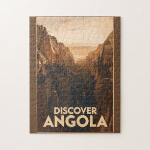 Puzzle Angola Lubango Travel Art Vintage