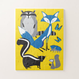 Puzzle animal 11x14 pour enfants à aveugle