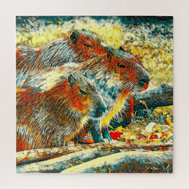 Puzzle AnimalArt_Capybara_005 (Vertical)
