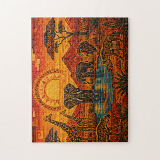 Puzzle Animales en Africa