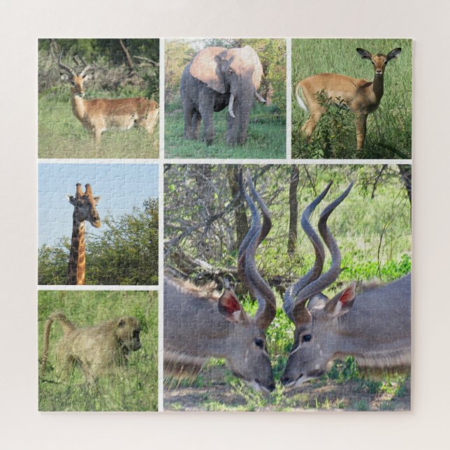 Puzzle animaux africains (Horizontal)