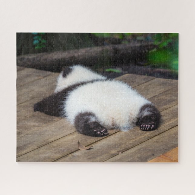 Puzzle Animaux de bébés cutest | Bébé Géant Panda Dormir (Horizontal)