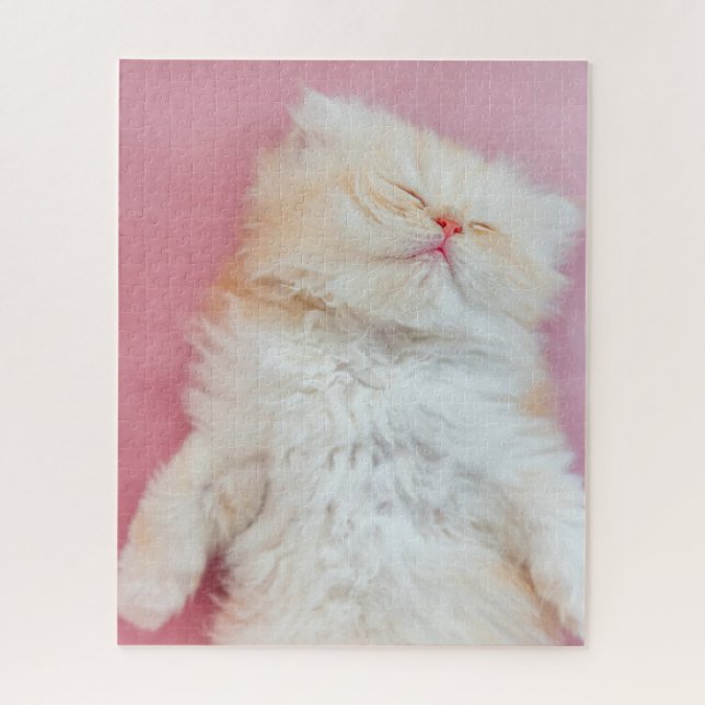 Puzzle Animaux de bébés cutest | Belle Chaton Dormir (Vertical)