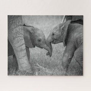 Puzzle Animaux de bébés cutest Salutation des éléphants