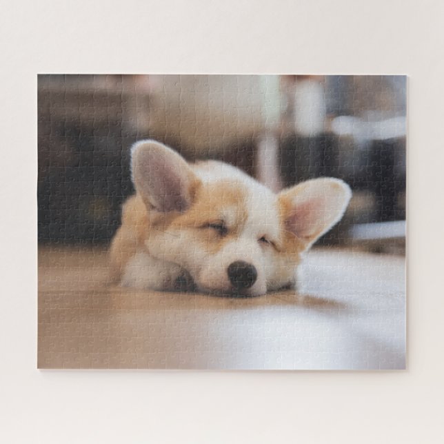 Puzzle Animaux de bébés cutest | Sleepy Corgi (Horizontal)