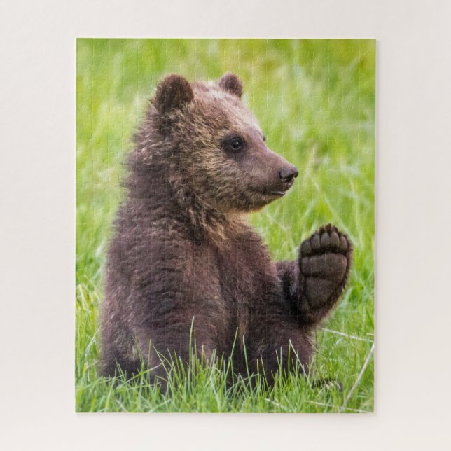 Puzzle Animaux de bébés cutest | Vague d'ours Brown (Vertical)