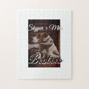Puzzle Animaux de compagnie amis besties ajouter nom anim