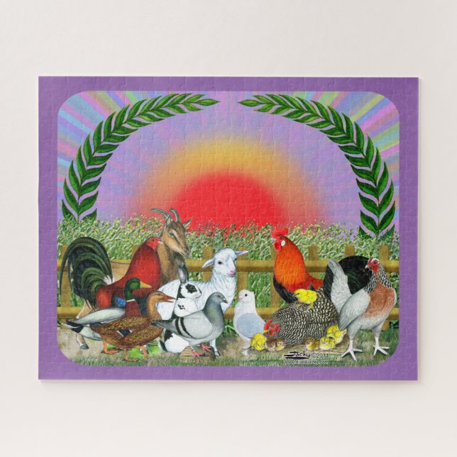 Puzzle Animaux de ferme (Horizontal)
