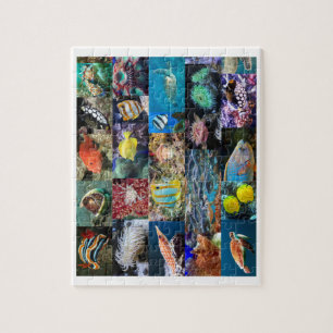 Puzzle Animaux de poissons marins de récif corallien, 6 a