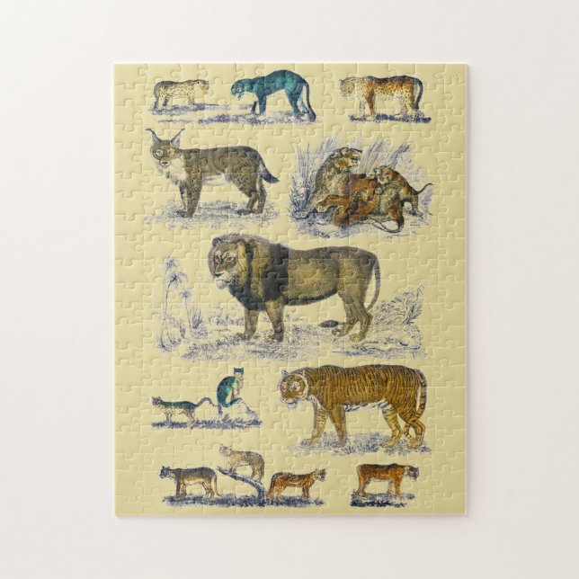 Puzzle Animaux Félins (Vertical)