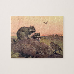 Puzzle Animaux Sauvages Anciens, Vizcachas par Winifred A