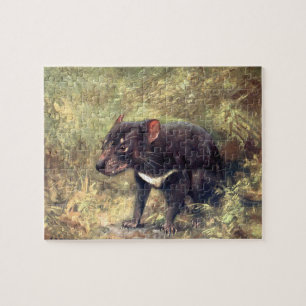 Puzzle Animaux sauvages vintages, diable de Tasmanie par 