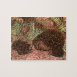 Puzzle Animaux sauvages vintages, hérissons de Louis Sarg