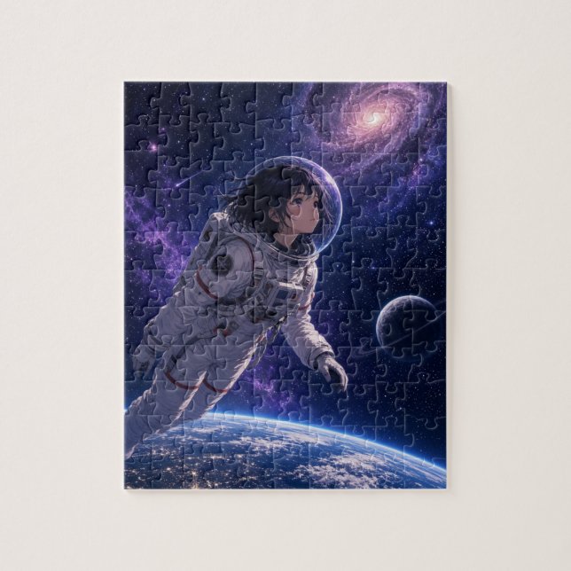 Puzzle Anime dans l'espace (Vertical)