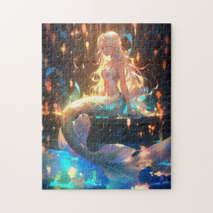 Puzzle Anime Mermaid Girl Imaginaire Art