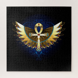 Puzzle Ankh or avec ailes