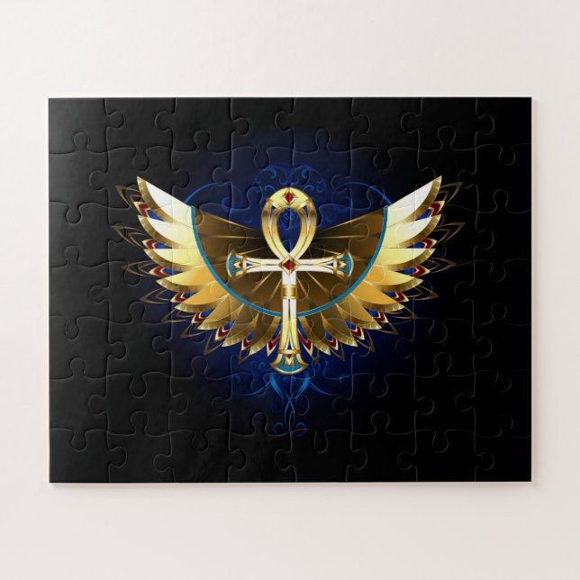 Puzzle Ankh or avec ailes (Horizontal)
