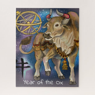 Puzzle Année chinoise de zodiaque du boeuf