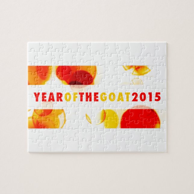 Puzzle année de la chèvre 2015 (bokeh) (Horizontal)