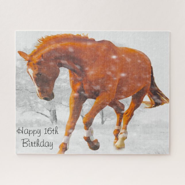 Puzzle Anniversaire 16 ans. (Horizontal)