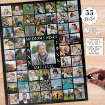 Puzzle Anniversaire 55 Photo Collage AWESOME DEPUIS<br><div class="desc">Célébrez n'importe quel anniversaire d'âge avec un puzzle de souvenirs photo personnalisé pour lui ou elle en utilisant ce modèle de collage photo facile à télécharger avec 55 photos carrés au cours des années comme un cadeau de souvenir commémoratif. Le titre dit "MAGNIFIQUE DEPUIS "ANNÉE". Personnalisez avec leur nom et...</div>