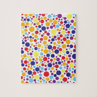 Puzzle Anniversaire daltonien - bleu, jaune, rouge,