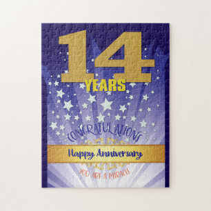 Puzzle Anniversaire de 14 ans de rétablissement Chiffre G