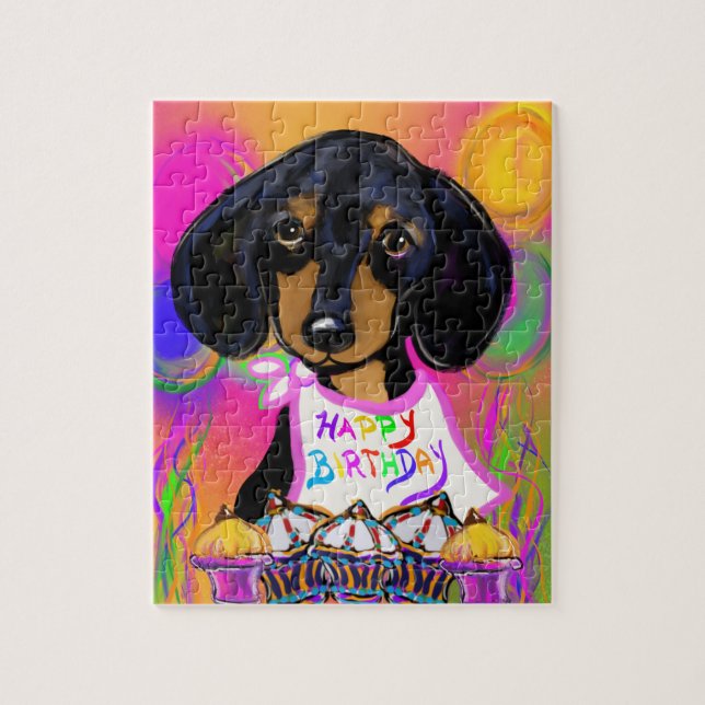 Puzzle Anniversaire de Doxie (Vertical)
