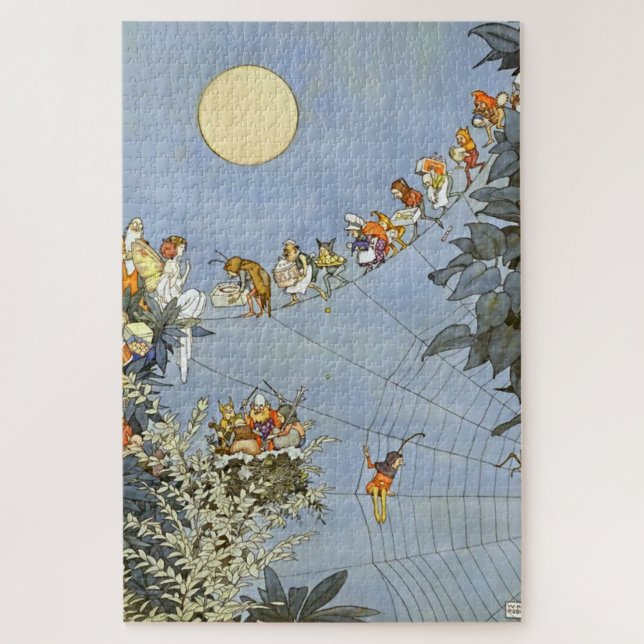 Puzzle "Anniversaire des fées" par Heath Robinson (Vertical)