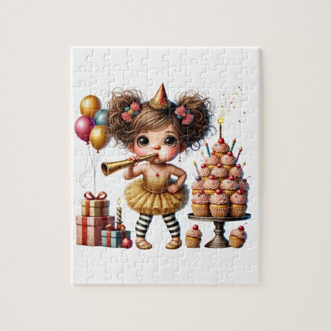 Puzzle Anniversaire drôle de gnome excentrique (Vertical)
