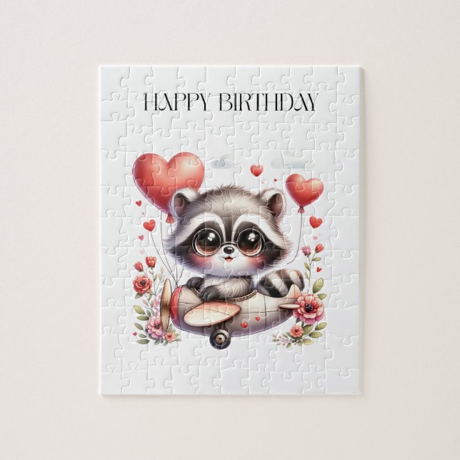 Puzzle Anniversaire du pilote raton laveur (Vertical)